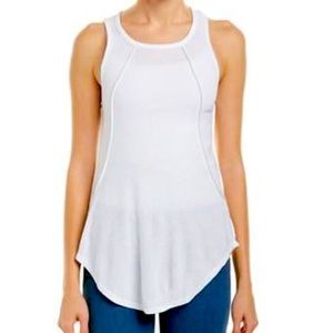 Bobi Los Angeles white waffle knit tank top - Sz M
